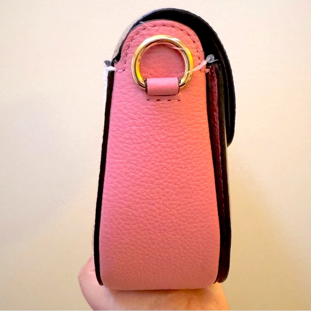Coach Georgie Saddle Crossbody Bag Taupe Multi $350 - Picture 7 of 8